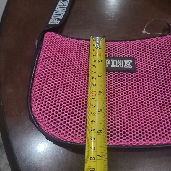 Pink Victoria's Secret mesh Crossbody Bag 9×7×2 in. - Picture 6 of 7